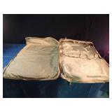 Atlantic suitcase with wheels and an Eddie Bower garment bag