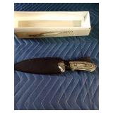 Frost Silver Gulch Tanto knife with sheath - 11" long