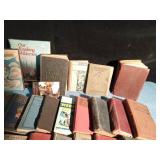 Box of Vintage hard cover books from 1891 on up and more