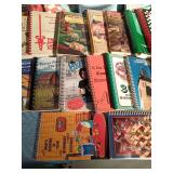 Tote of cookbooks