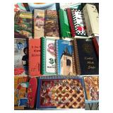 Tote of cookbooks