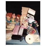 Box of smoke free craft and sewing supplies