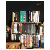 6 boxes of VHSs