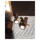 2 Spray painting cups, repair kit, 2 gauges, coding rings, backing plates for auto body and more