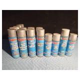 Box of foam adhesive, lubricant, degreaser