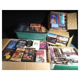 1 Tote and 4 boxes of VHSs