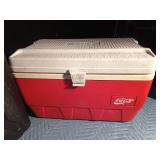 3 Large water bottles, igloo Coca-Cola cooler