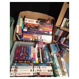 2 Totes and 3 boxes of VHSs