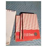 7 Books of auto body sanding sheets