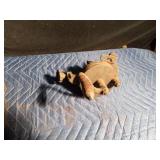 Vintage hand crank Pike Peerless Sr. #9 bench grinder and antique primitive hand crank bench grinder