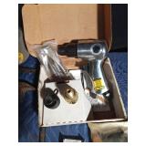 Box of tools including impact wrench