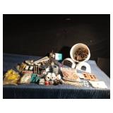 Pail of electrical parts