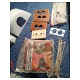 Pail of electrical parts