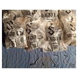 15 pkgs of 1.33# galvanized S.T. post clips