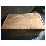 Wood box with side handles