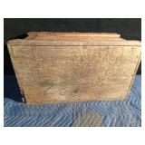 Wood box with side handles