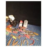 Tools, universal charger, electric air pump, hammers, pliers, punchers, bits & holder, wrenches and more