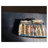 Box of blue ray DVDs