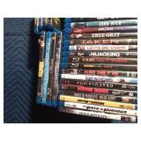 Box of blue ray DVDs