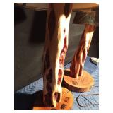 Pair of diamond willow lamps - Work