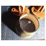 Pair of diamond willow lamps - Work