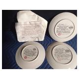 Knowles 1982 Christmas plate, 4 Knowles Norman Rockwell plates, Kaiser plate and 1984 Berlin plate