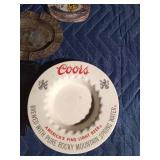 Budweiser lighter holder and advertisement ashtrays