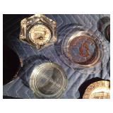 Budweiser lighter holder and advertisement ashtrays