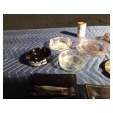 Budweiser lighter holder and advertisement ashtrays