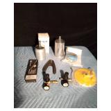 2 Spray painting cups, repair kit, 2 gauges, coding rings, backing plates for auto body and more