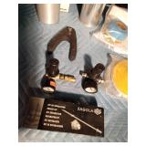 2 Spray painting cups, repair kit, 2 gauges, coding rings, backing plates for auto body and more
