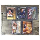 Lot of 5 Basketball Cards - Karl Malone - Jason Kidd - Chris Mullen and More