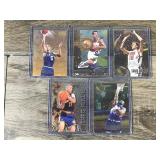 Lot of 5 Basketball Cards - Karl Malone - Jason Kidd - Chris Mullen and More