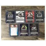 Lot of 7 Football Cards - Darius Slay Jr. - DK Metcalf - Curtis Martin and More