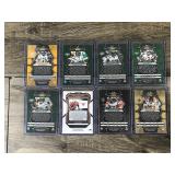 Lot of 8 - 2023 Panini Mosaic Football Cards - Joe Namath - Ricky Williams -,Davonte Adams and More