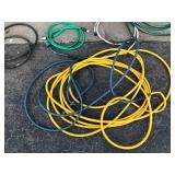 Glass Bird Bath - Planters - Hoses and Hose Reel with Hose