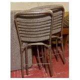 Vintage Card Table with Four Chairs by Cosco