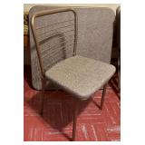 Vintage Card Table with Four Chairs by Cosco