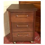 Vintage Three Drawer Side Table / Nightstand
