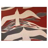 Vintage Brandon House Designs Fabric Wall Hanging by Nancy Akers