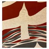 Vintage Brandon House Designs Fabric Wall Hanging by Nancy Akers