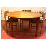 Marvelous Mid Century Table with Four Chairs