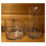 Variety of Clear Glass Vases
