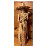 Vintage Mexican Woven Straw Folk Art Decor