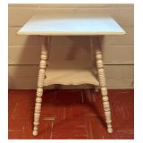 Vintage Victorian Two Tier Painted Accent Table