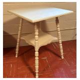 Vintage Victorian Two Tier Painted Accent Table