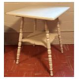 Vintage Victorian Two Tier Painted Accent Table