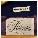 Cobalt Blue Abrechts Sycamore 100% Wool Coat