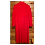 Radiant Red Ultra Fina 100% Wool Coat by Mr. Fred