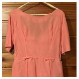 Pretty Peach Vintage Dress